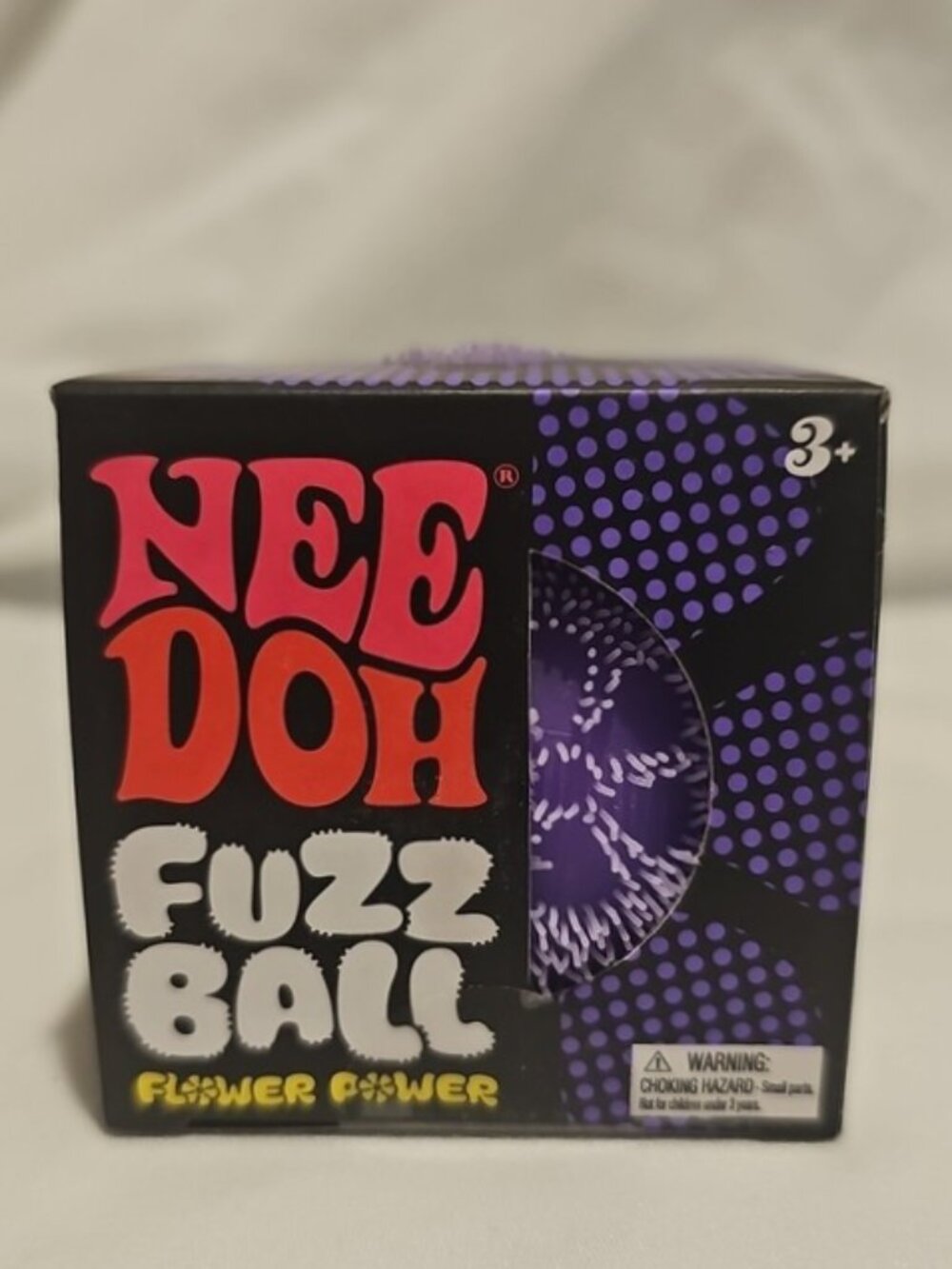 Nee Doh Fuzz Ball Flower Power Novelty Fidget Toy, (1 Piece, Purple), New